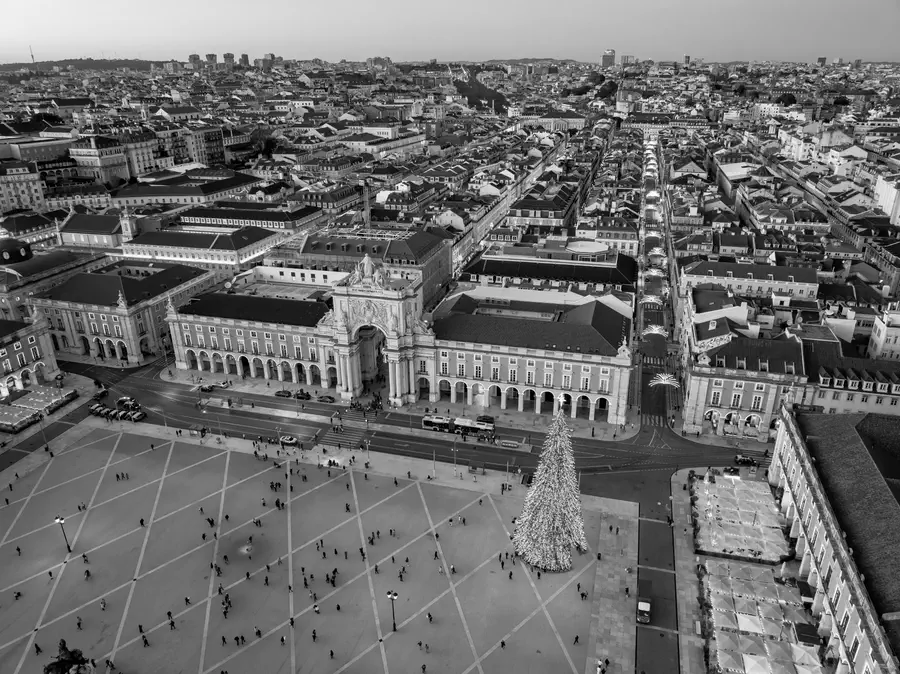 Vista aerea de Lisboa